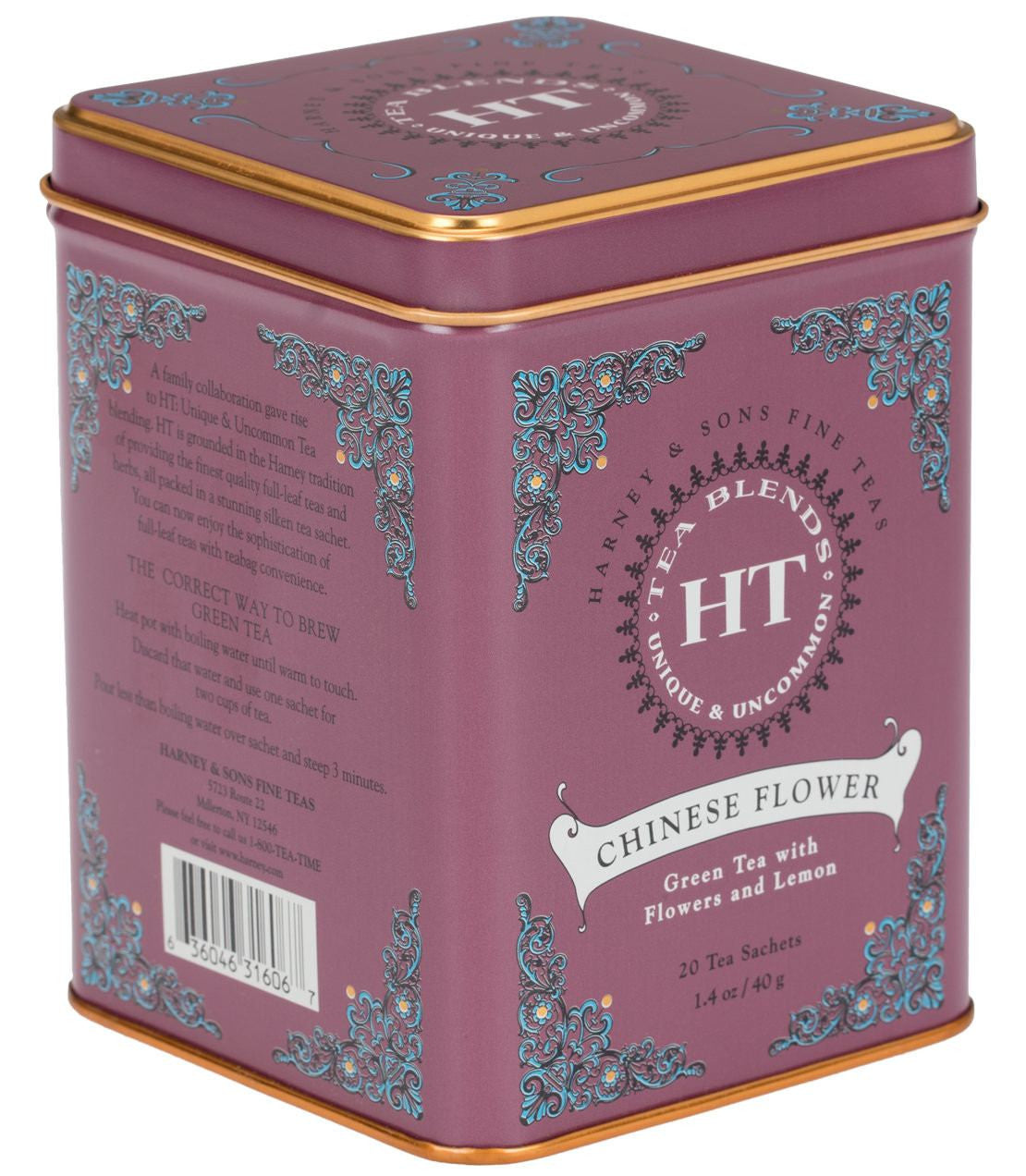Download Chinese Flower Tea Sachets | Tin of 20 - Harney & Sons Fine Teas