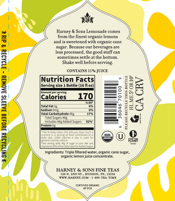 Organic 100% Apple Juice  16oz (Pack of 12) - Harney & Sons Fine Teas