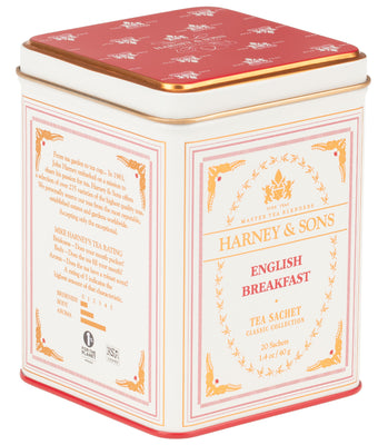English Breakfast - Bag of 50 Sachets of Blended Black Tea, by Harney & Sons Fine Teas
