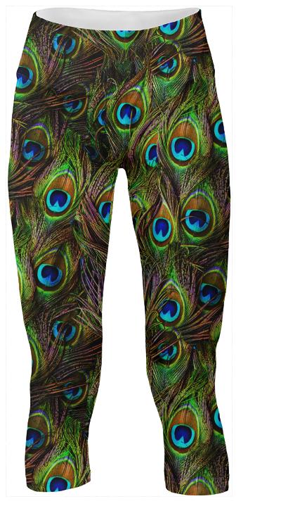 peacock yoga pants