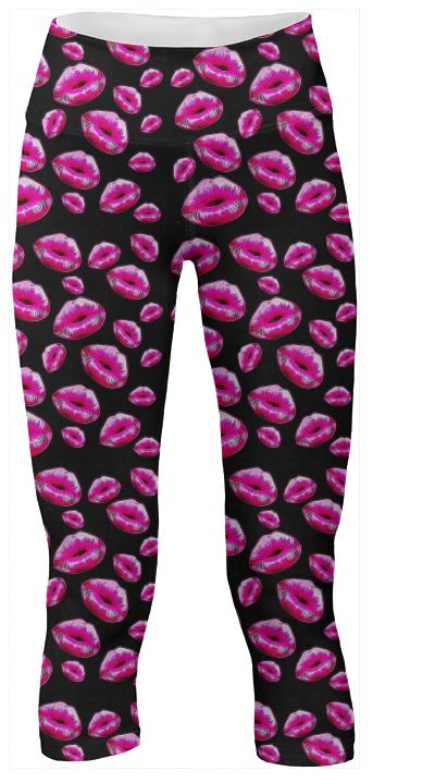 Hot Pink Sassy Lips Yoga pants – PAOM