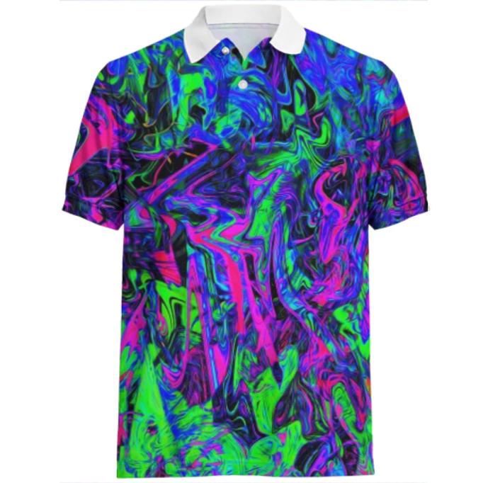 PlurthONEarth Abstract Polo Shirt – PAOM