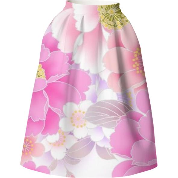 Pink Floral Skirt – PAOM