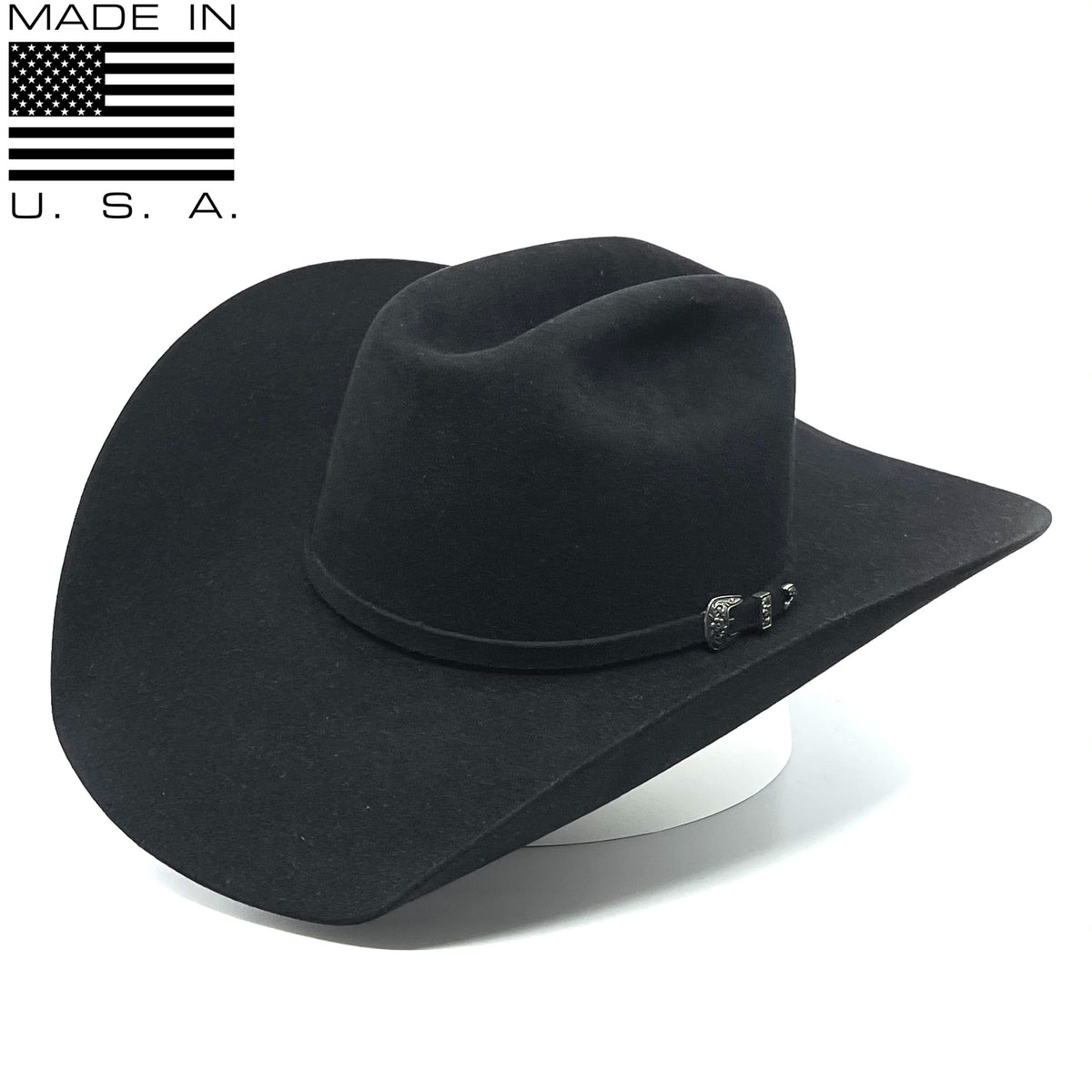 Twister 6X Beaver Blend Black Fur Felt Cowboy Hat (4 1/4” Brim) – Heck ...