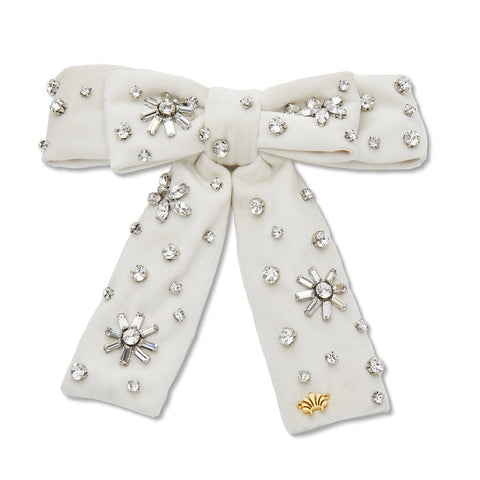 Lele Sadoughi Women's Pearl Embellished Antoinette Bow Barrette