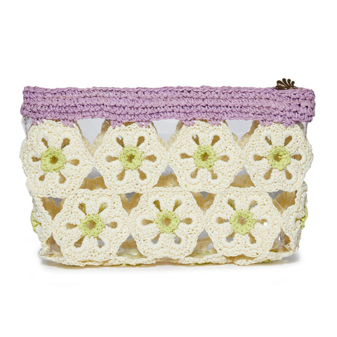 PASTEL RAINBOW CROCHET TOTE - Lele Sadoughi