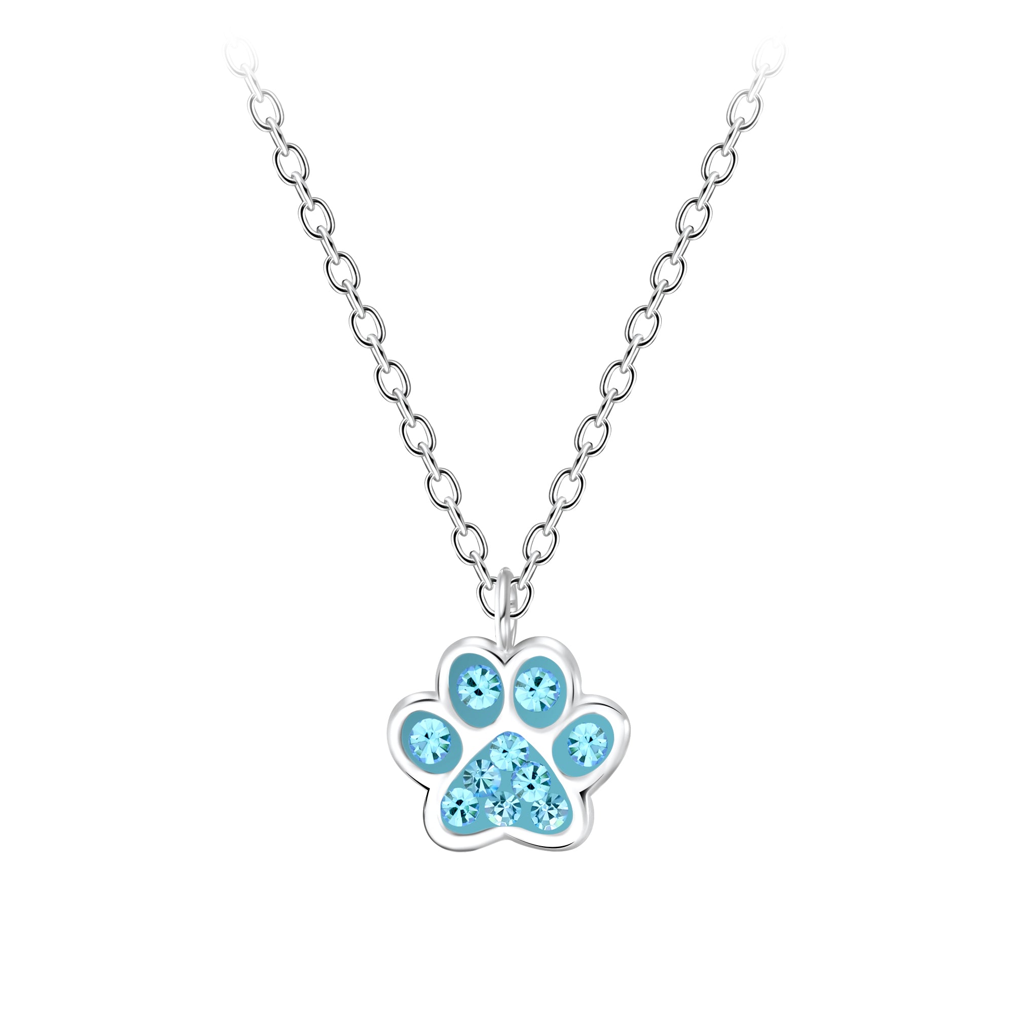 Buy Sterling Silver Silhouette Dog Paw Necklace Online in India - Etsy