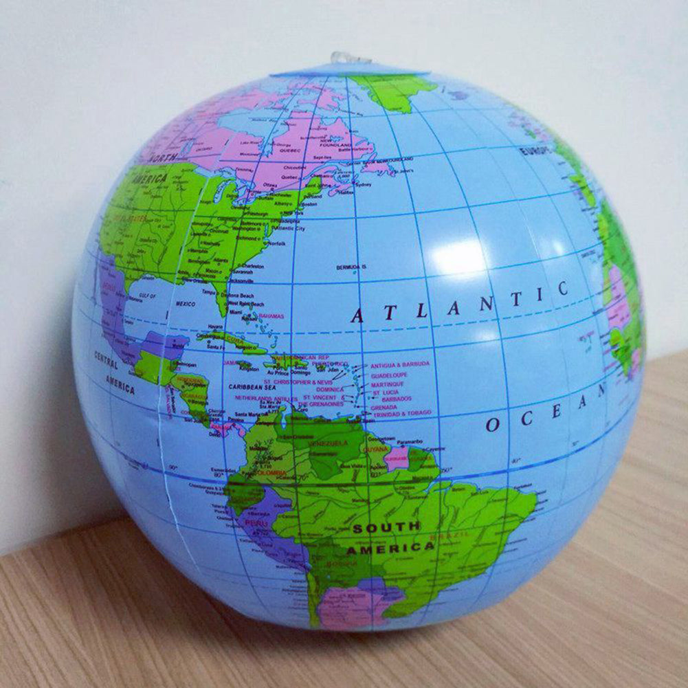 30cm Inflatable World Globe Earth Map Ball Educational Supplies Earth