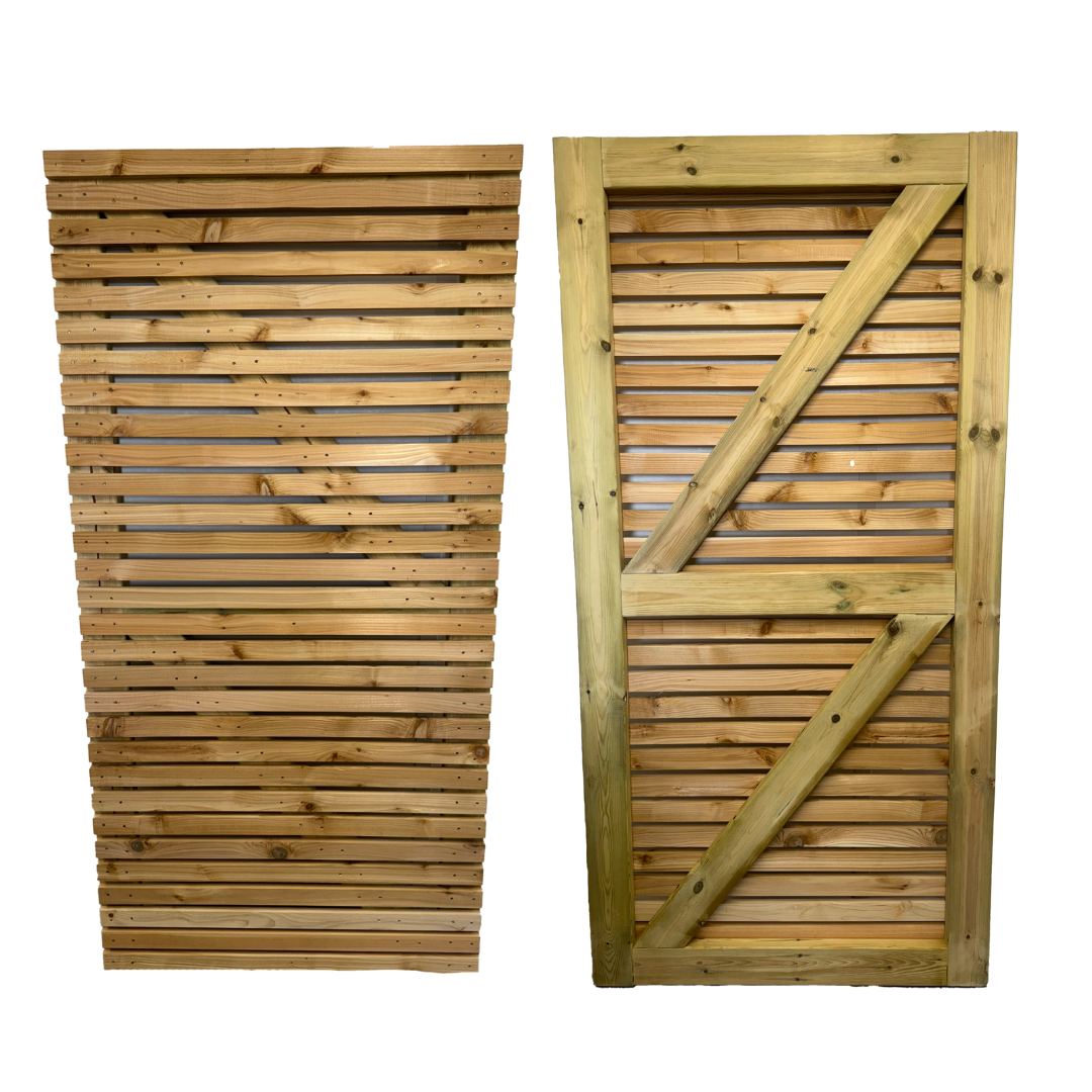 Cedar Slatted Gate - with treated bracing - Ruby Group product image