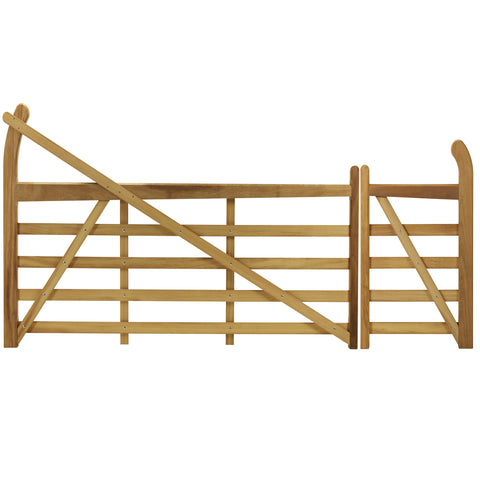 Hardwood Curved Heel Gates | Field Or Entrance Gates | Fast & Free Delivery