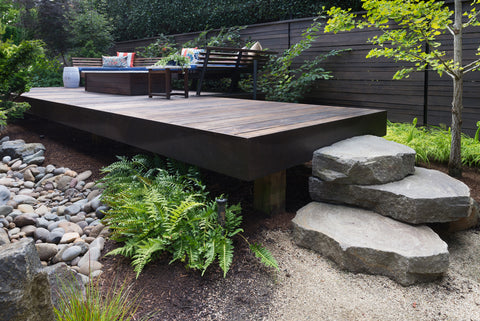 Decking Over Water Feature 