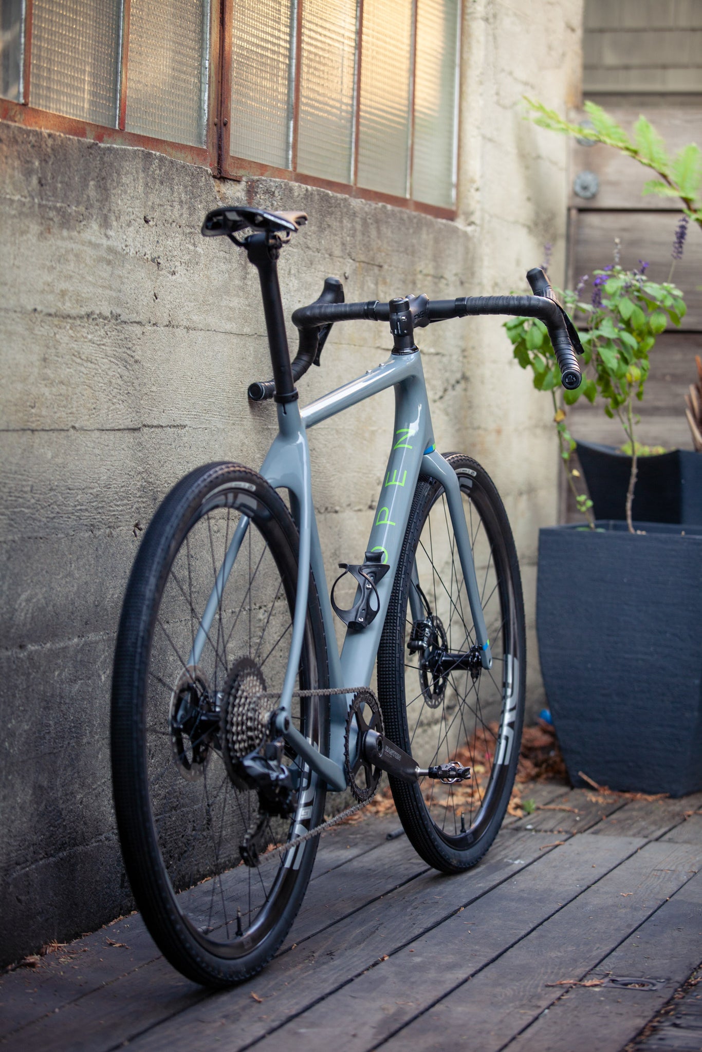 open wide grx gravel bike rear angle