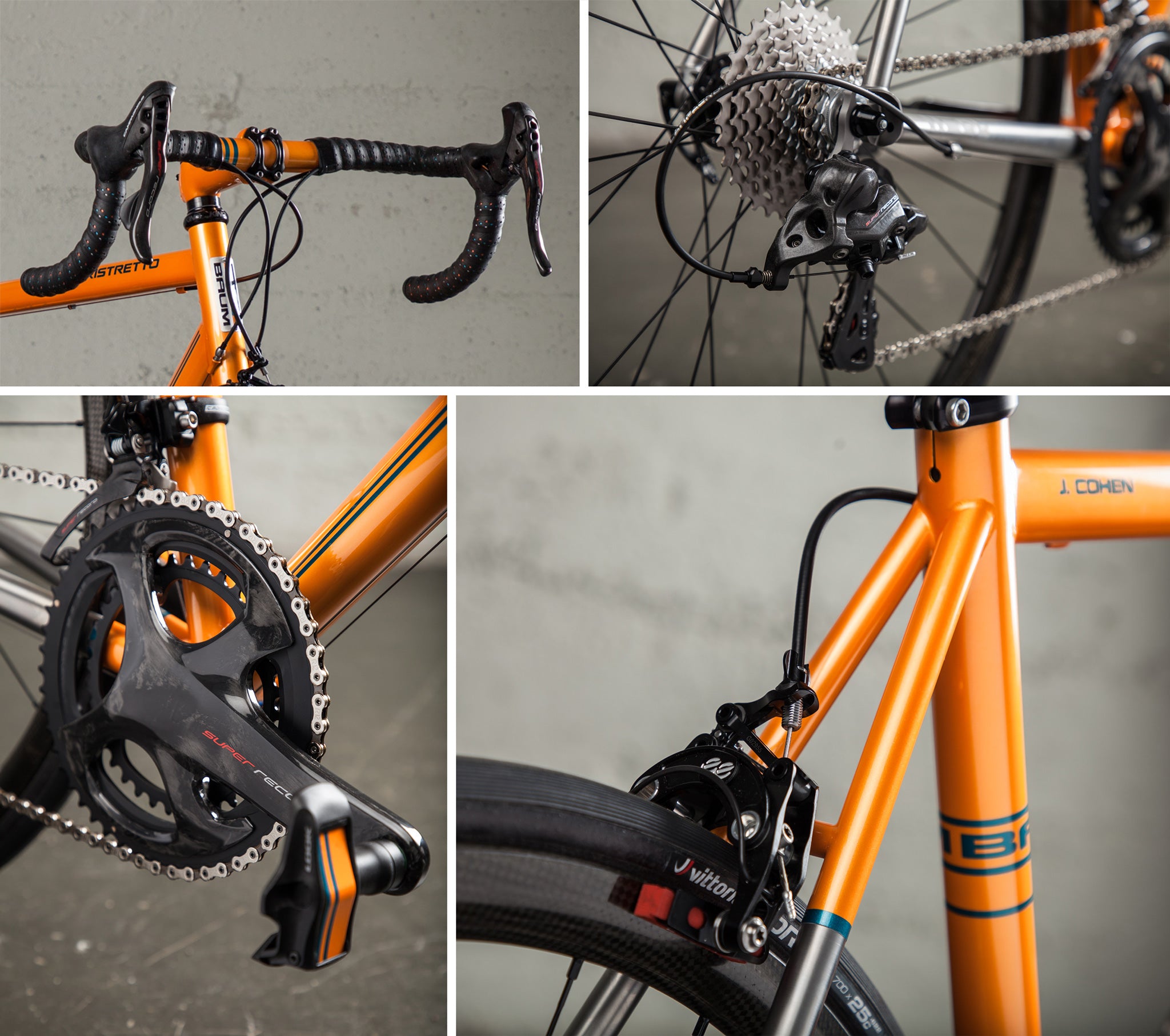 baum ristretto orange super record JC drive train