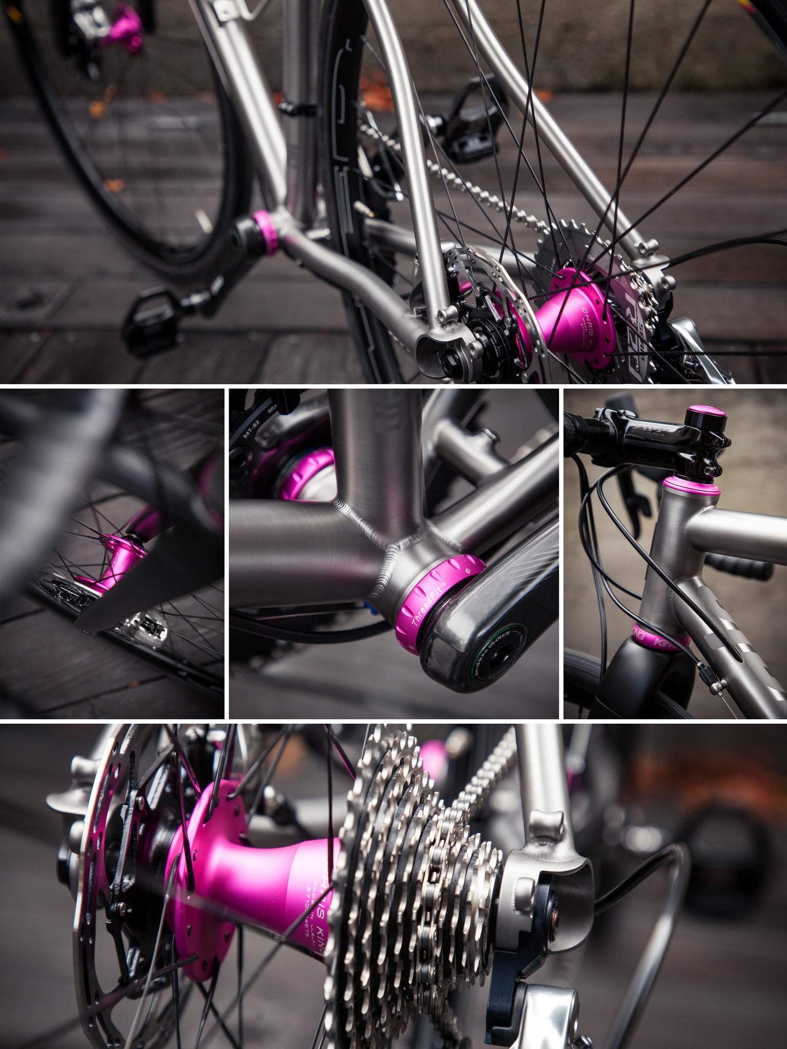 Mosaic GT-1 Custom Titanium Bike chris king parts