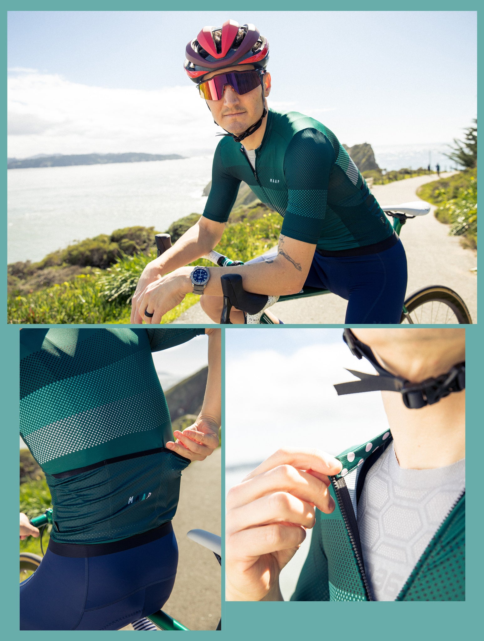 MAAP above category Aether Pro Air alpine jersey lifestyle marin headlands