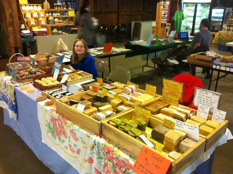 Our booth at the Goshen Farmer's Market in 2013