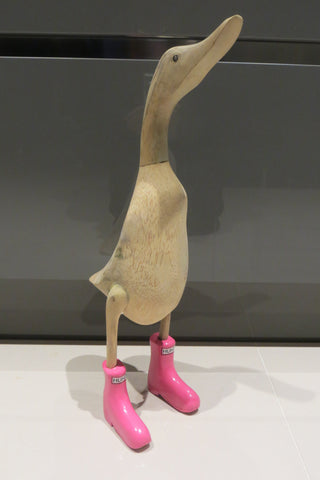 duck with hunter wellies