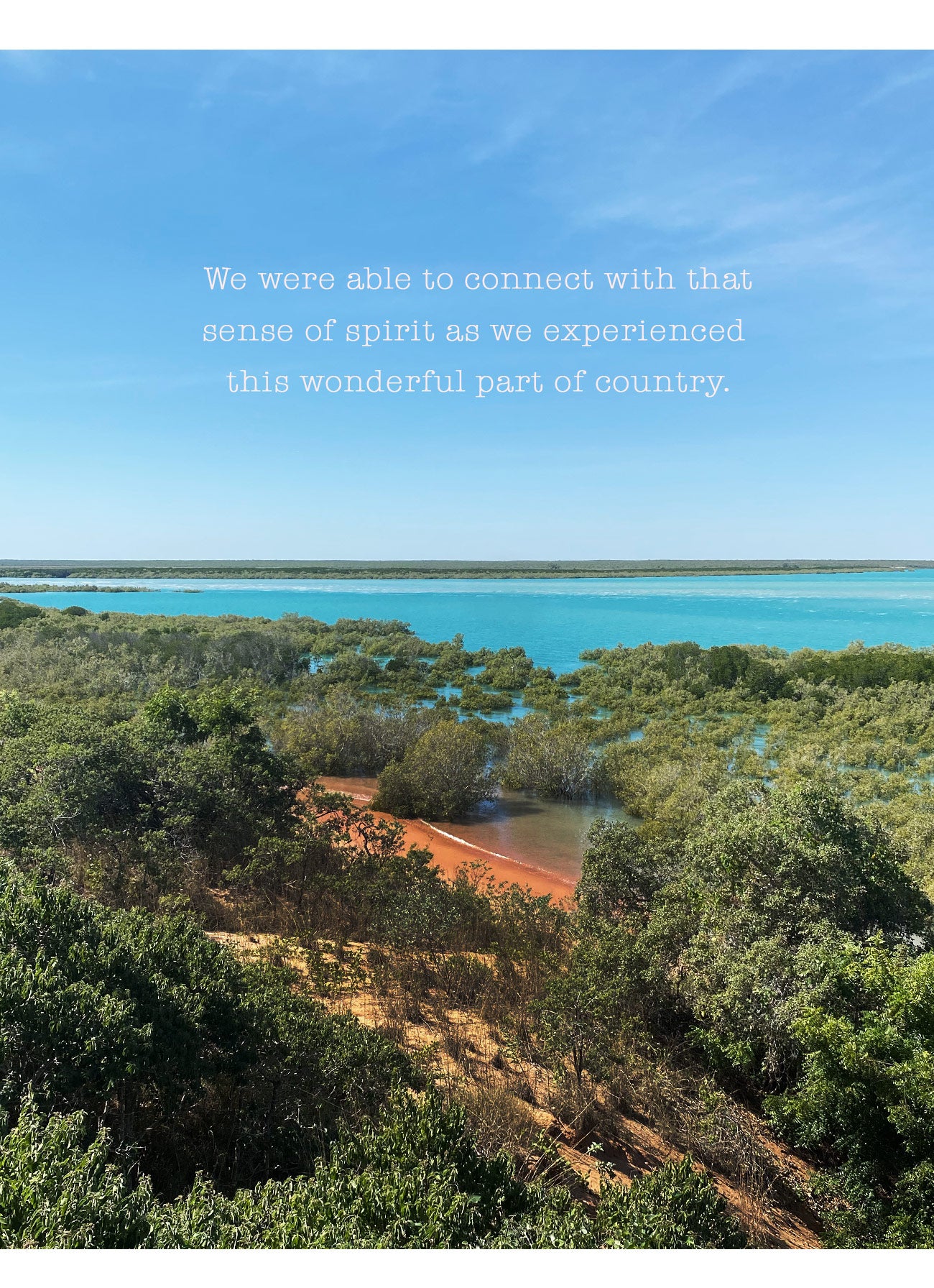 Connecting spiritually with country at Cape Leveque in Western Australia