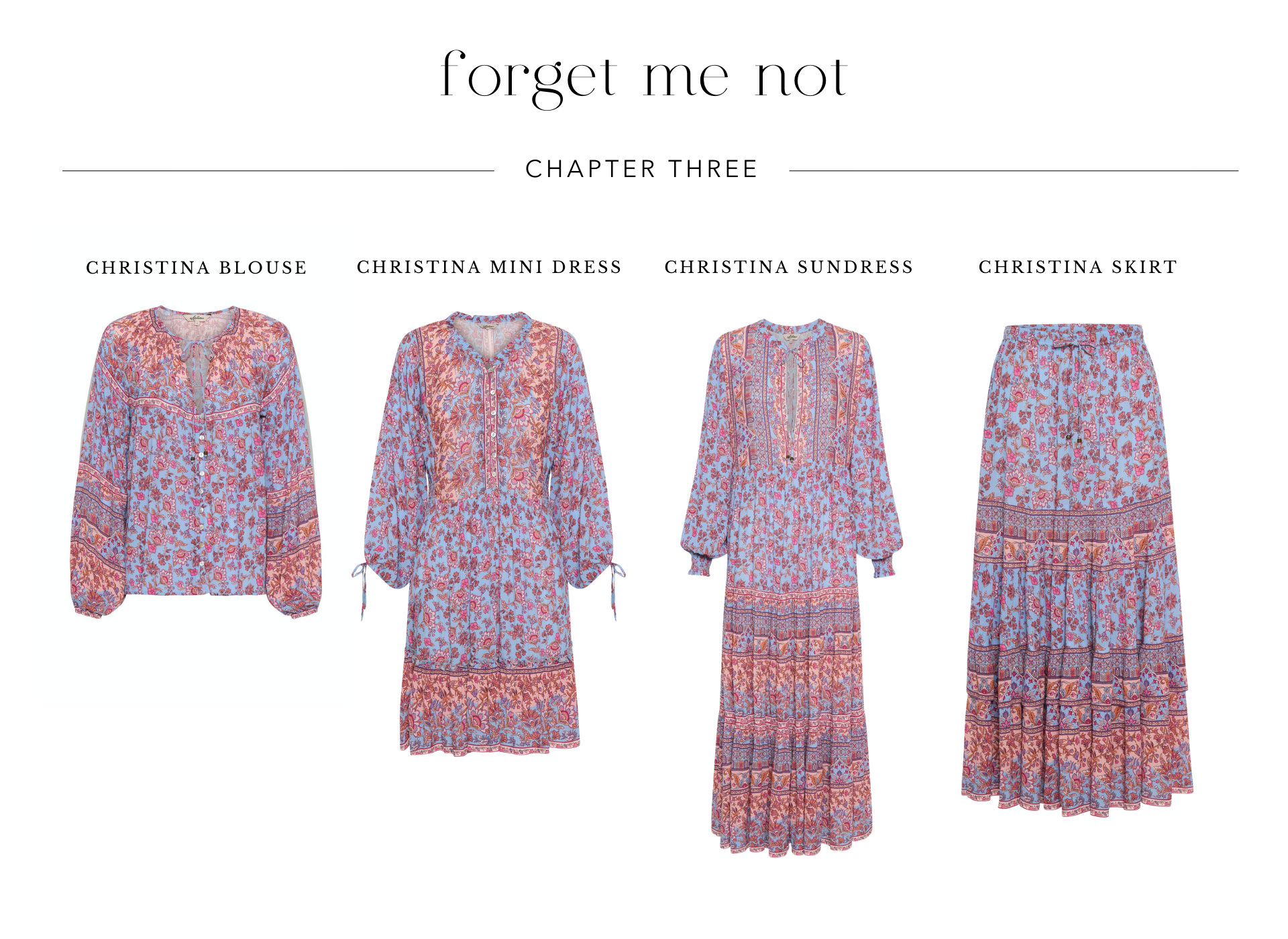 Shop Forget Me Not Chapter Three from Arnhem sustainable clothing 