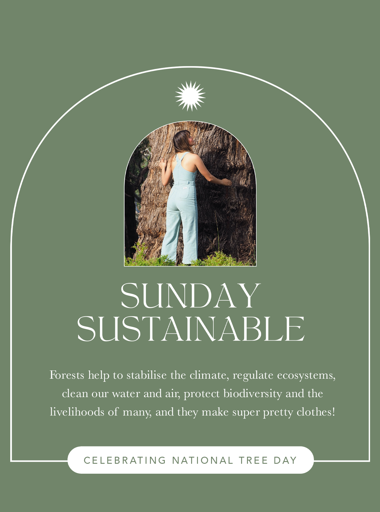 Arnhem sustainable eco-friendly clothing celebrates National Tree Day 2021