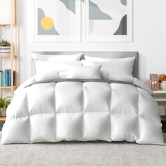 Goose Down Feather Winter Quilt Bedding 800GSM