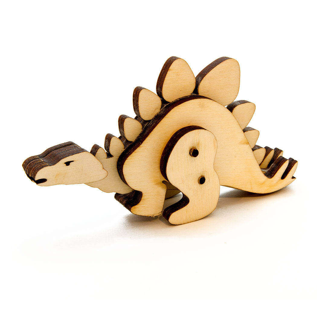 wooden dinosaur