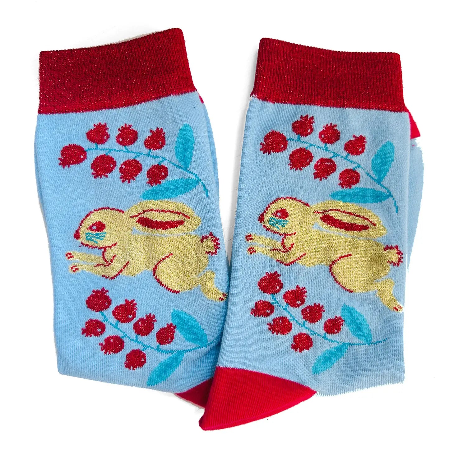 Lingonberry Candy Bunny - Socks