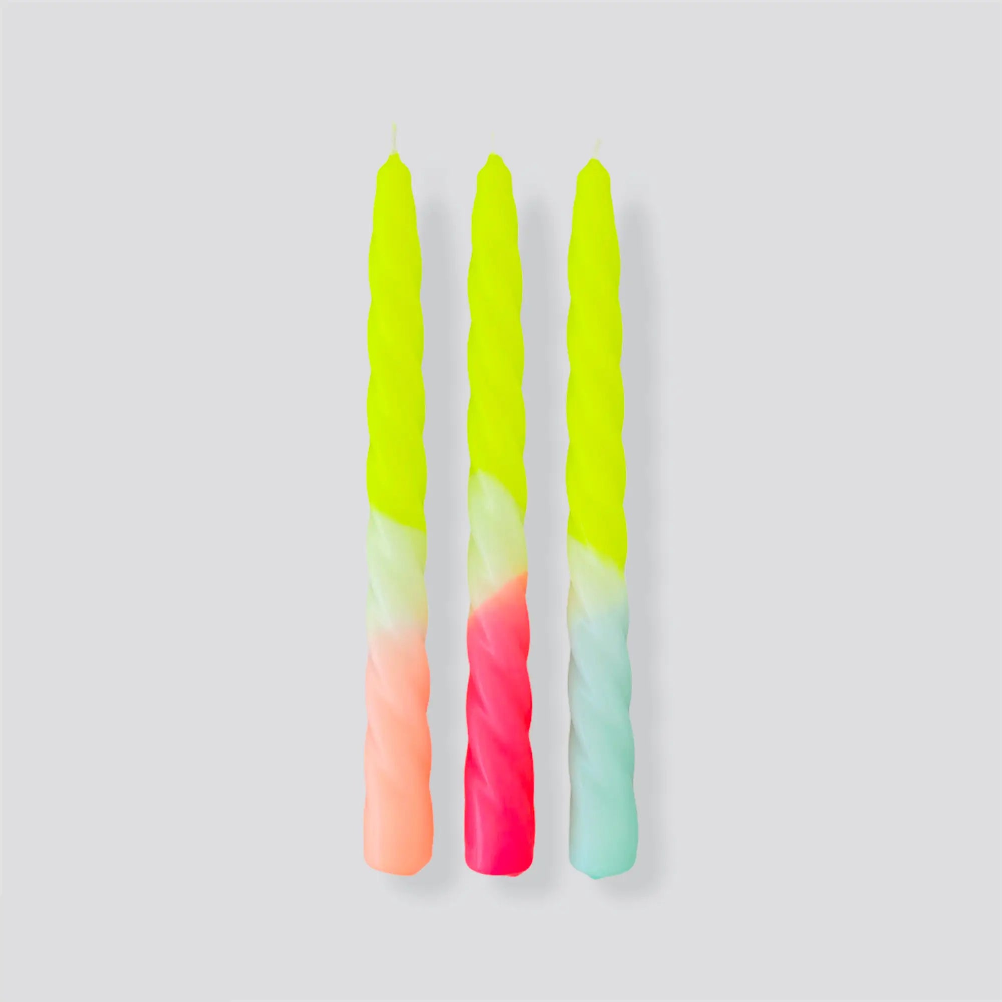 Dip Dye Twist Candles