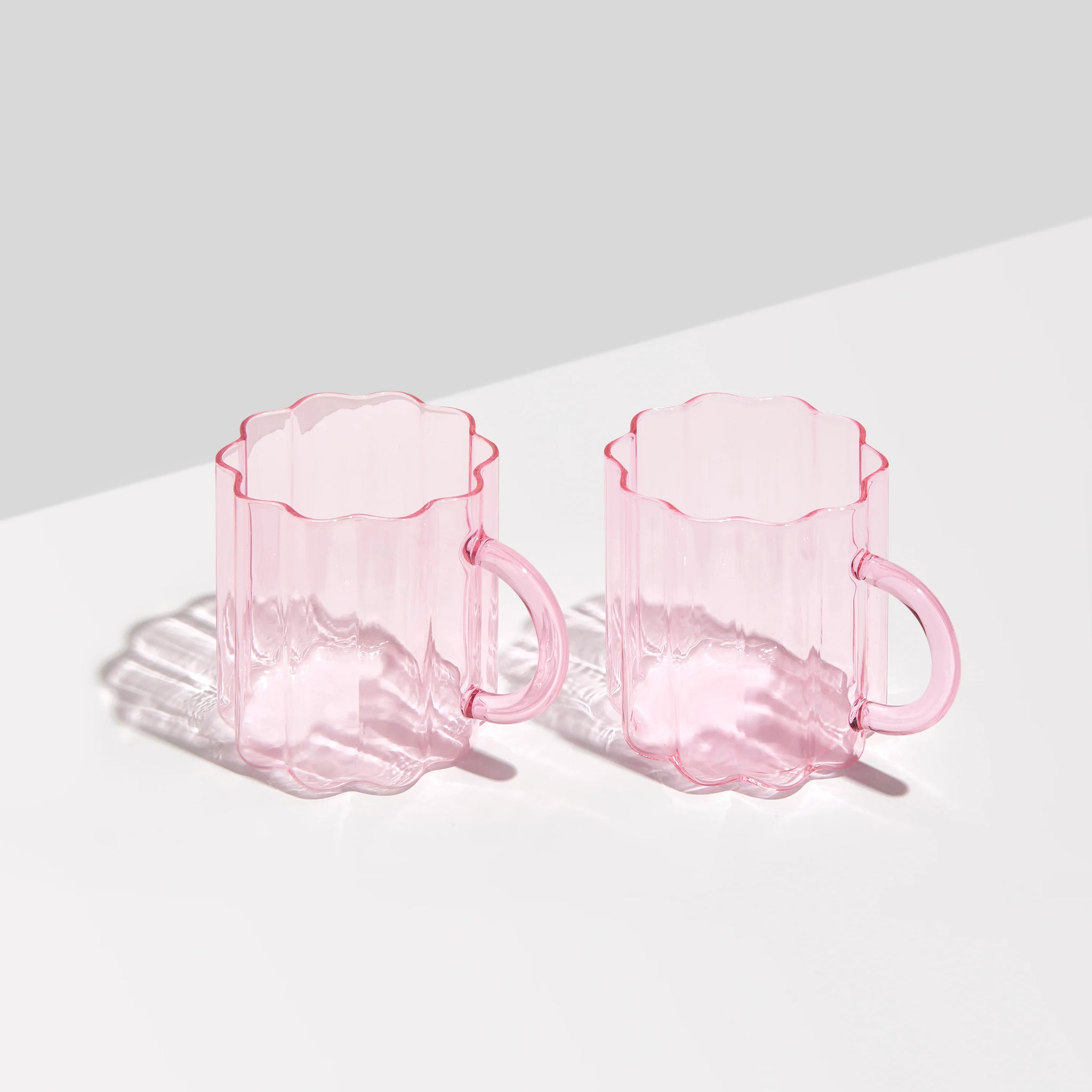 Sophie Ripple Glass Cup in Clear or Amber Borosilicate Glass, Matcha Glass  Cup, Coffee Cup, Rose Ripple Cup Holds 300ml Vintage 90's Vibe 