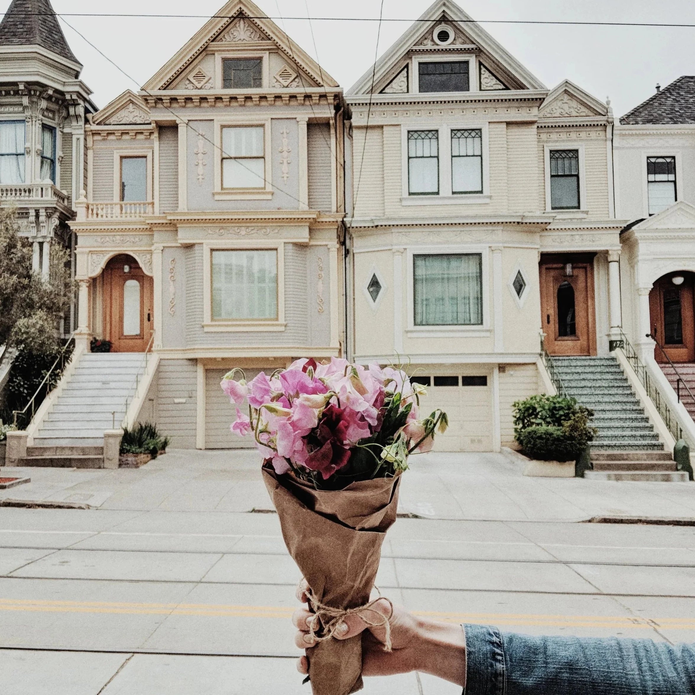 Flowers in San Francisco - Art Print