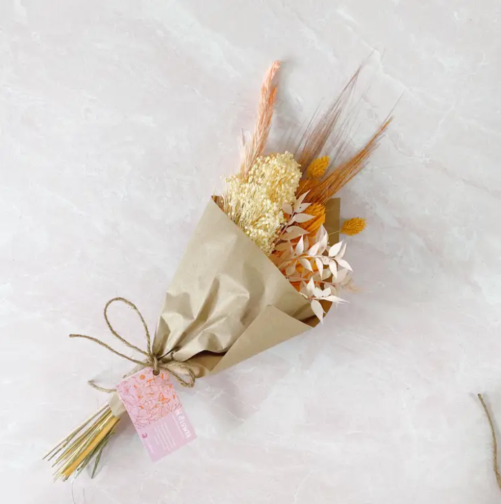 Natural Wrapped Floral Bouquet