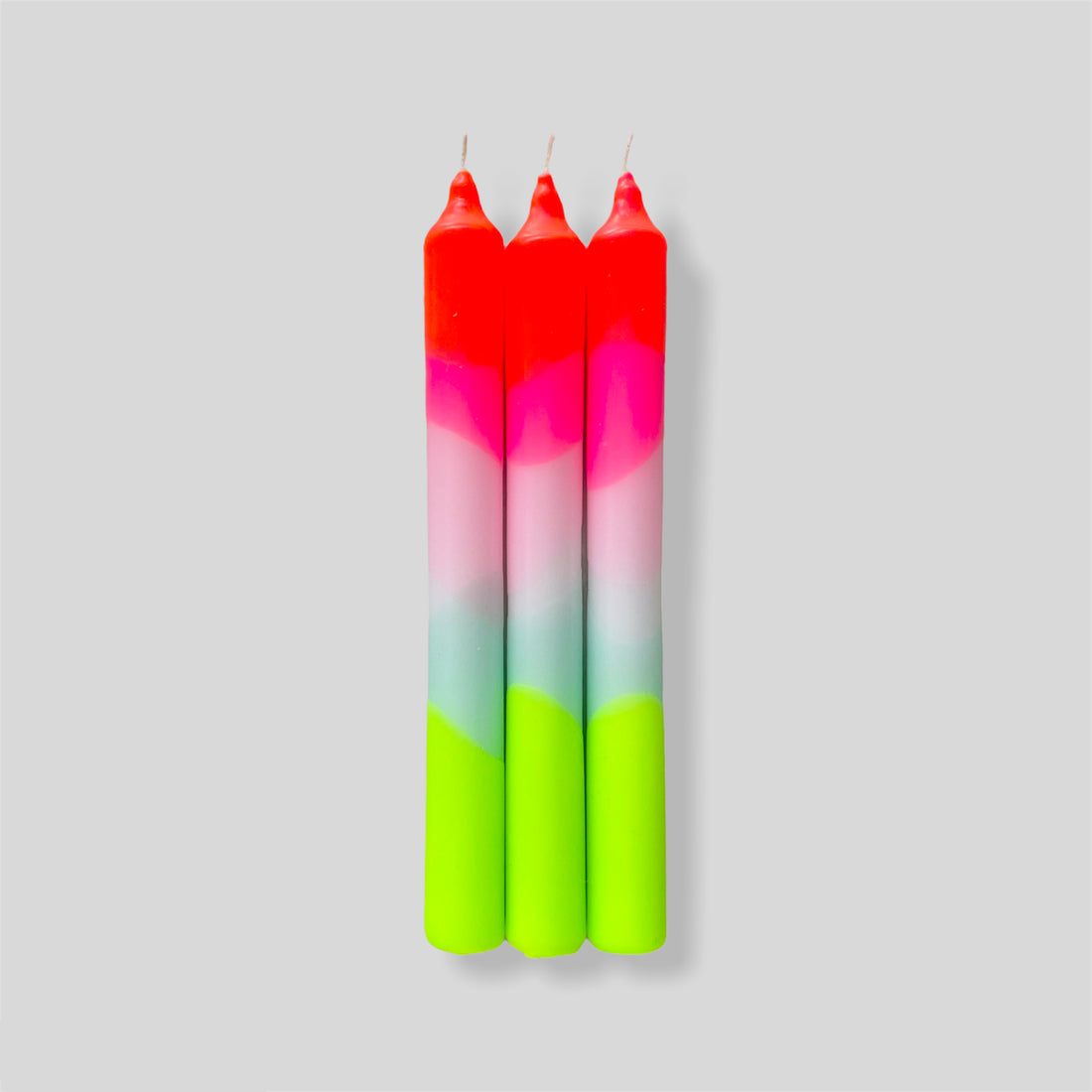 Dip Dye Neon Candles