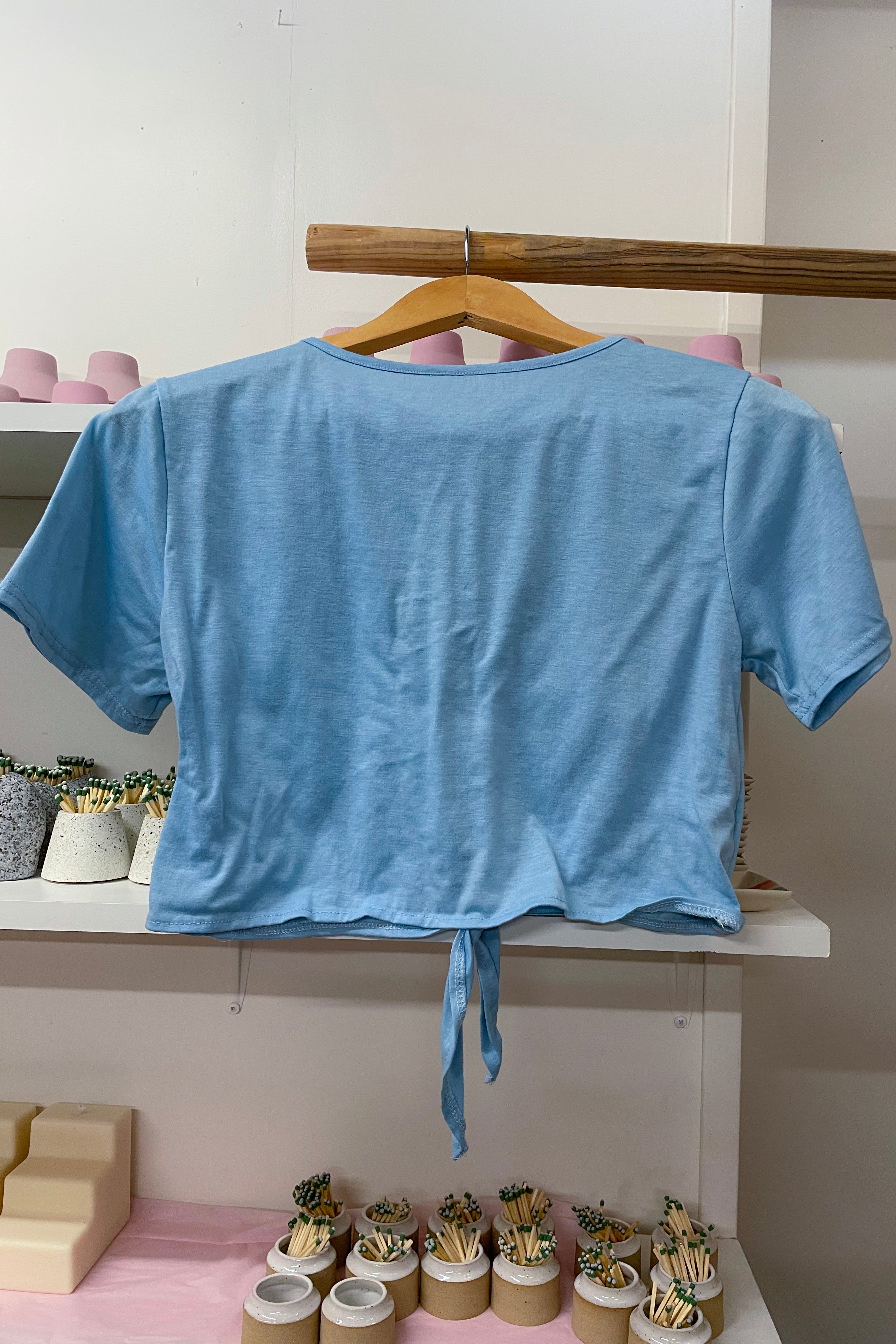 Baby Blue Tie Tee