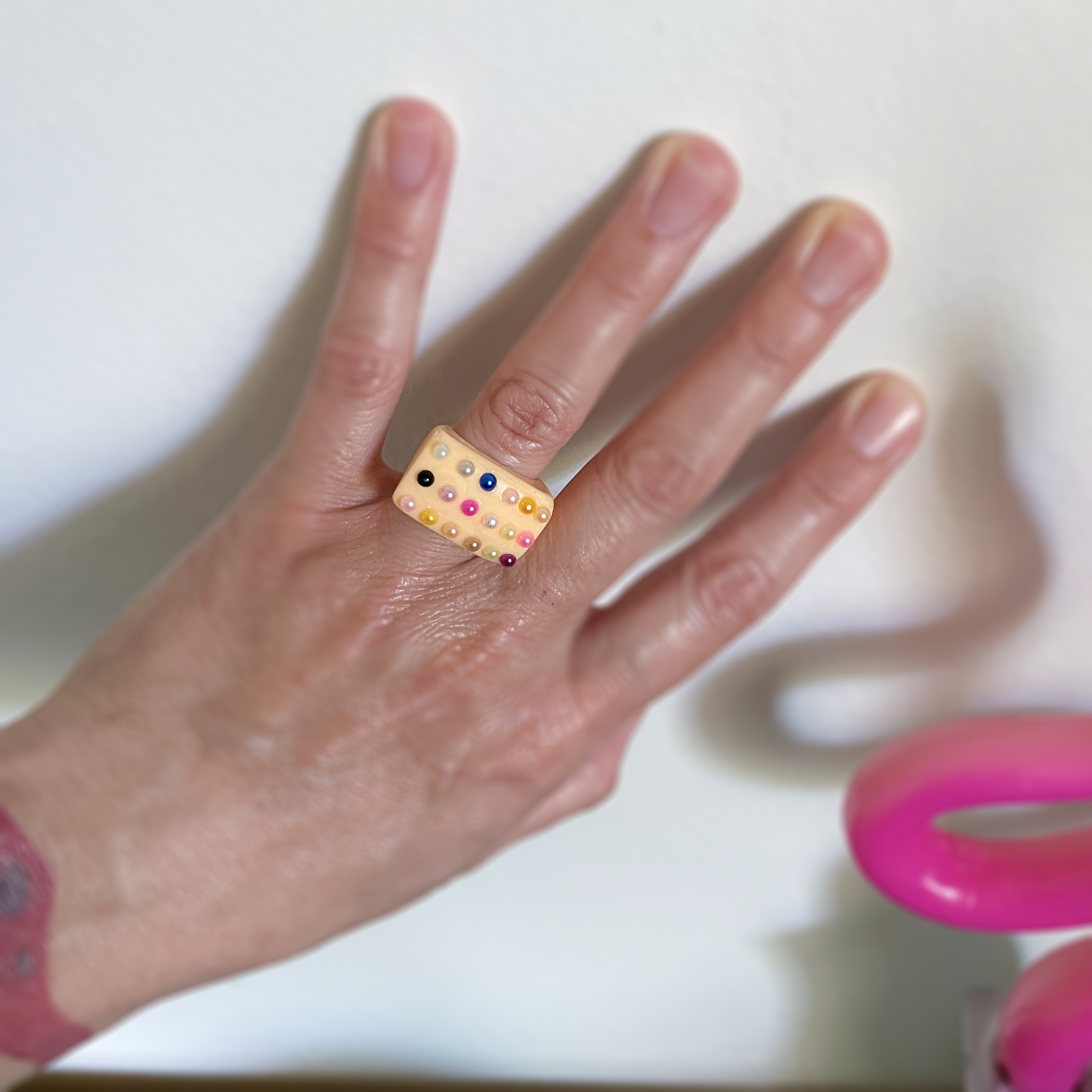 Maisie Moo Resin Rings