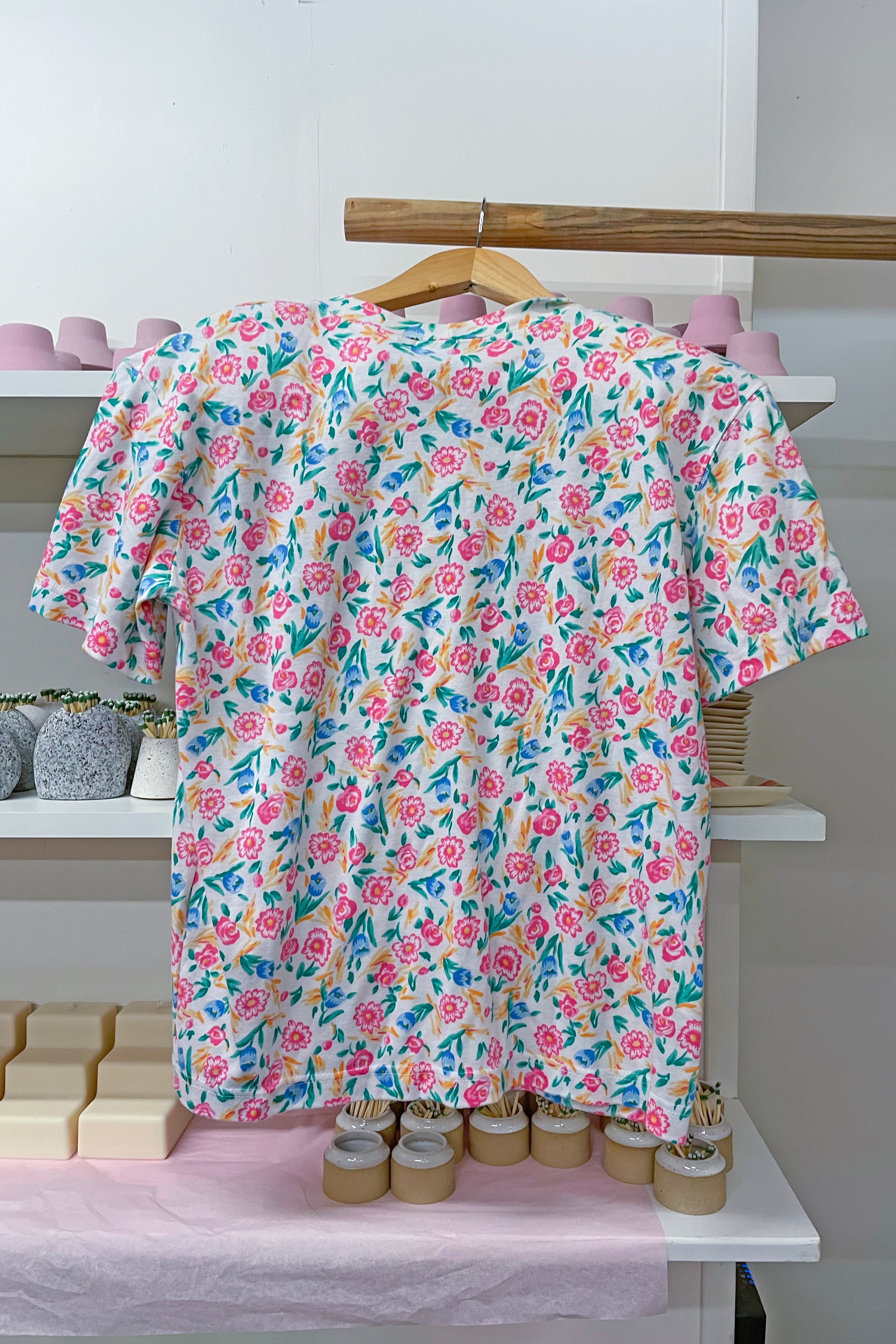 Vintage Floral Cotton Tee