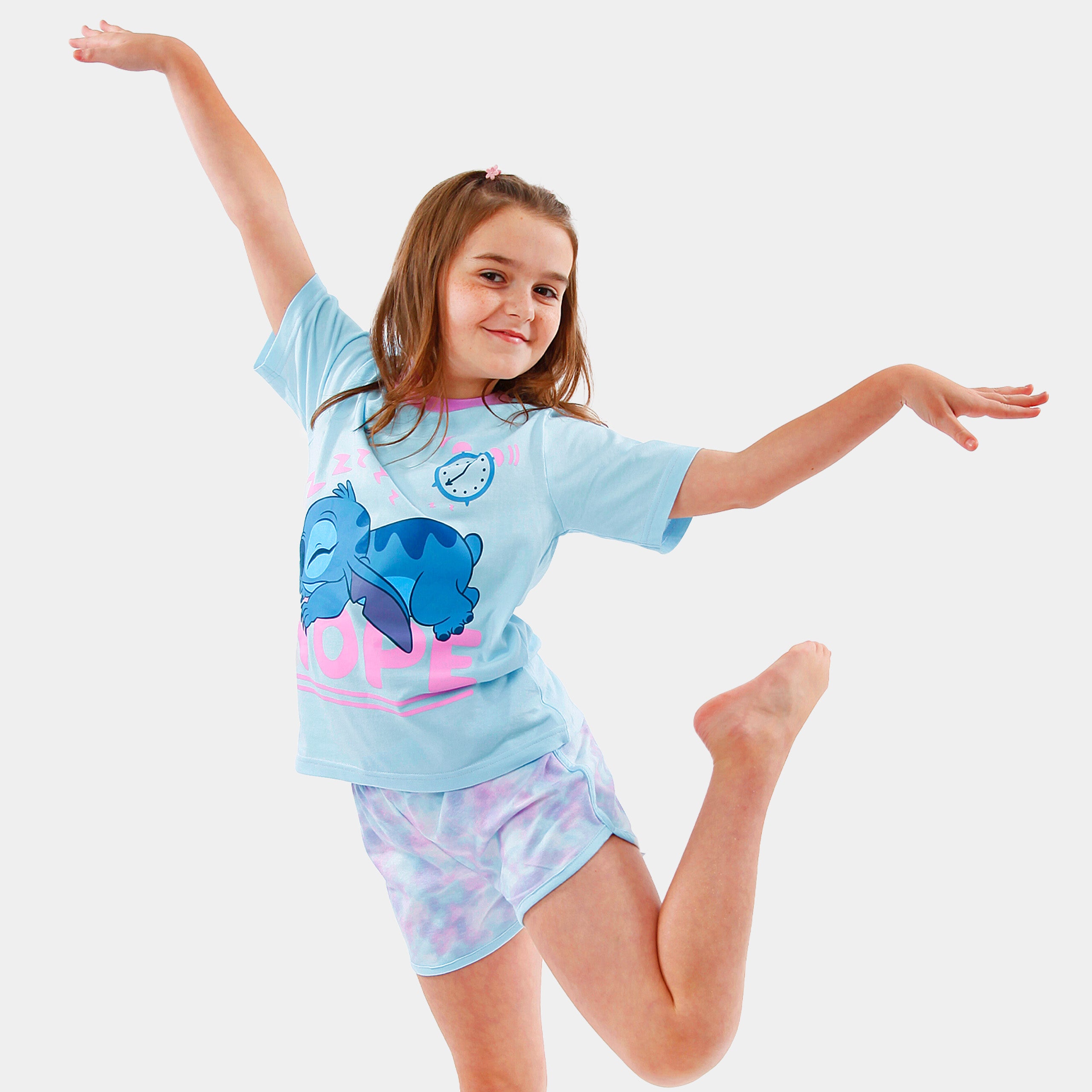 Girls Disney Lilo & Stitch Short Pyjamas PJs 4 - 10 Years