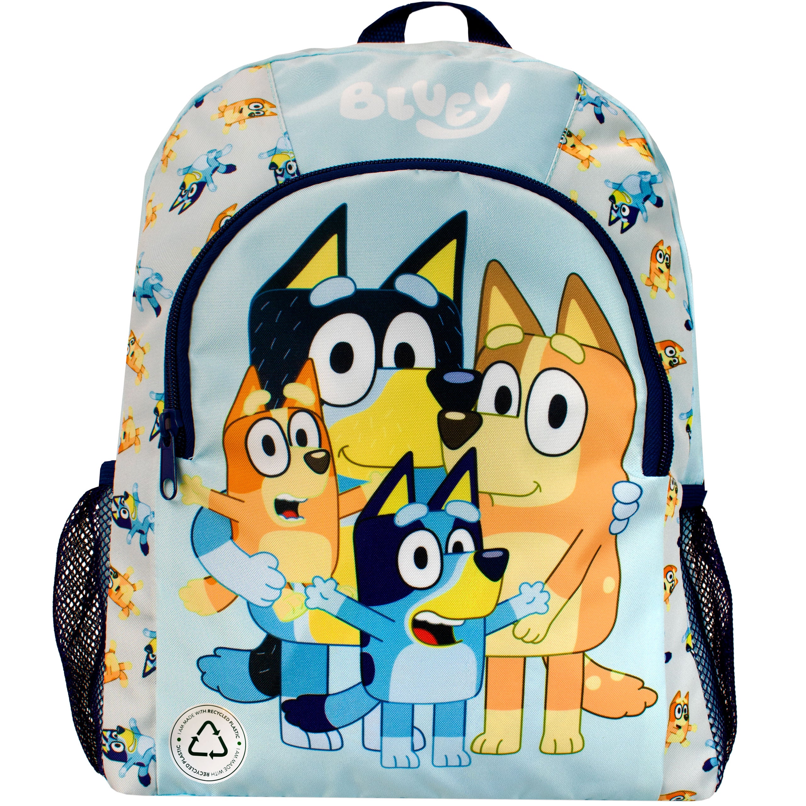 Bluey 14 Kids School Backpack Bag For Toys W/ Raised Character Designs  Multicoloured : Target