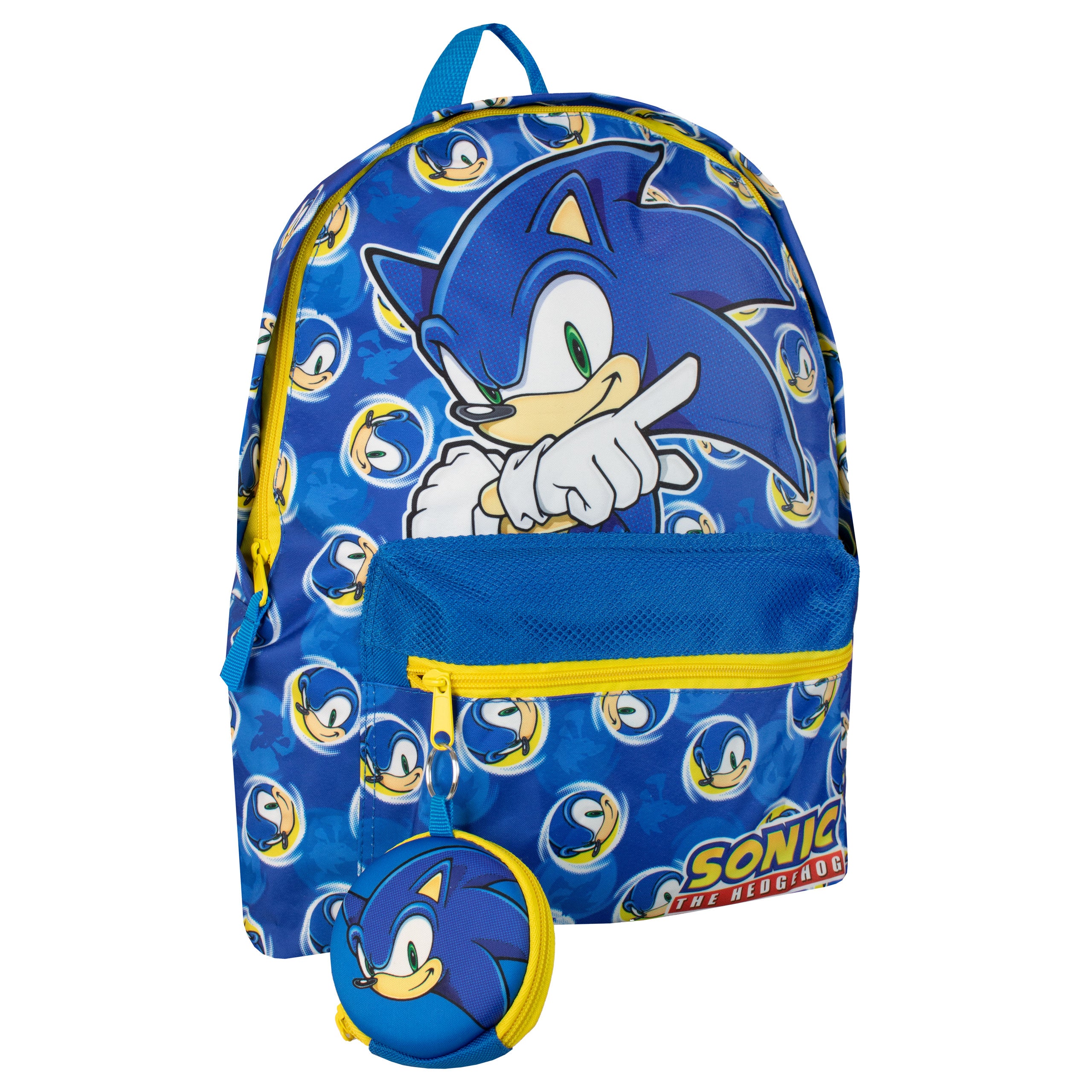 Sonic The Hedgehog Character With 3-d Ears And Quills Mini Faux Leather  Backpack Blue : Target