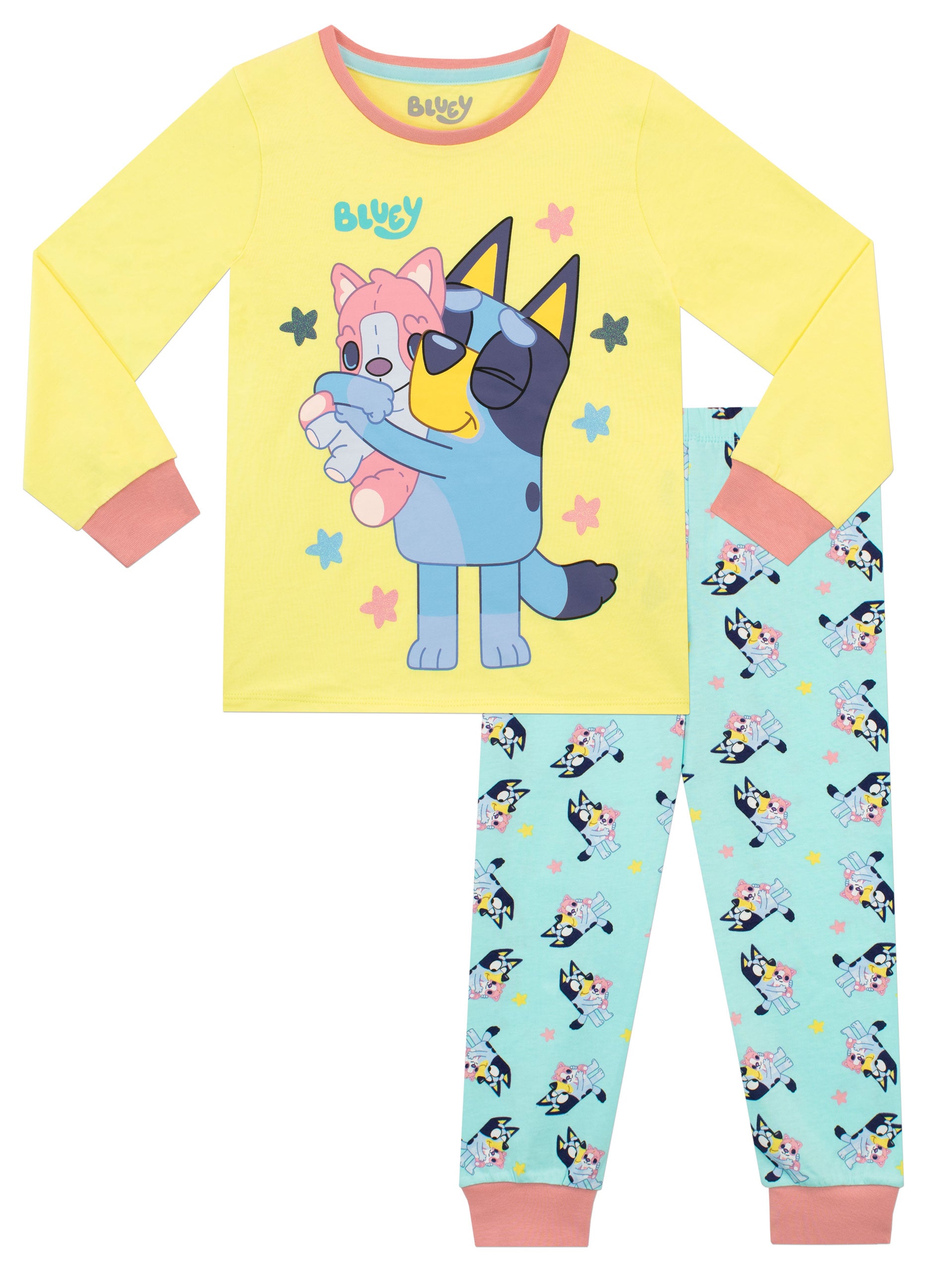 Bluey Pajamas Set Shirt Pants Toddler Boy Girl Size 2T 3T 4T