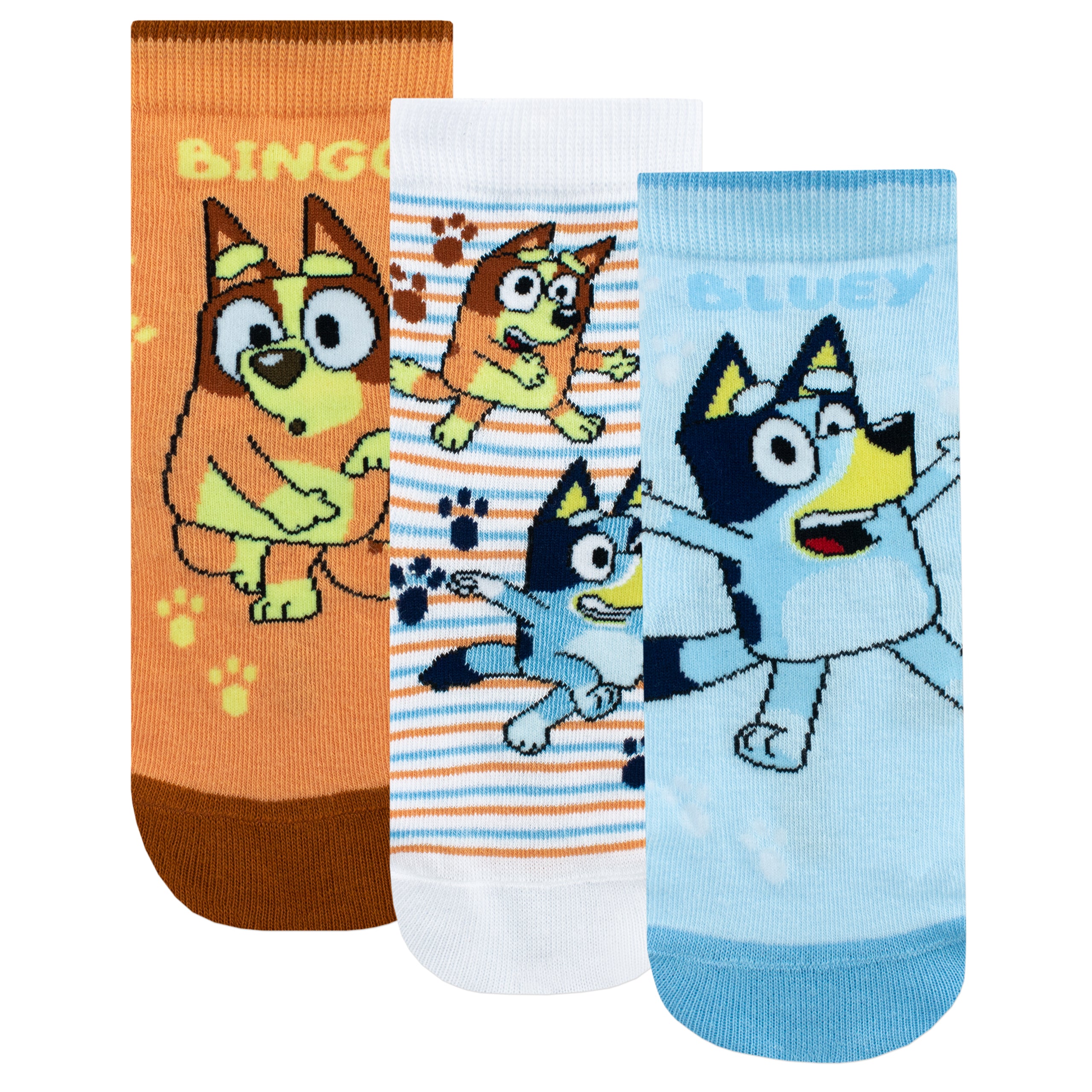 Bluey Socks 3 Pack Kids  Official  Merchandise