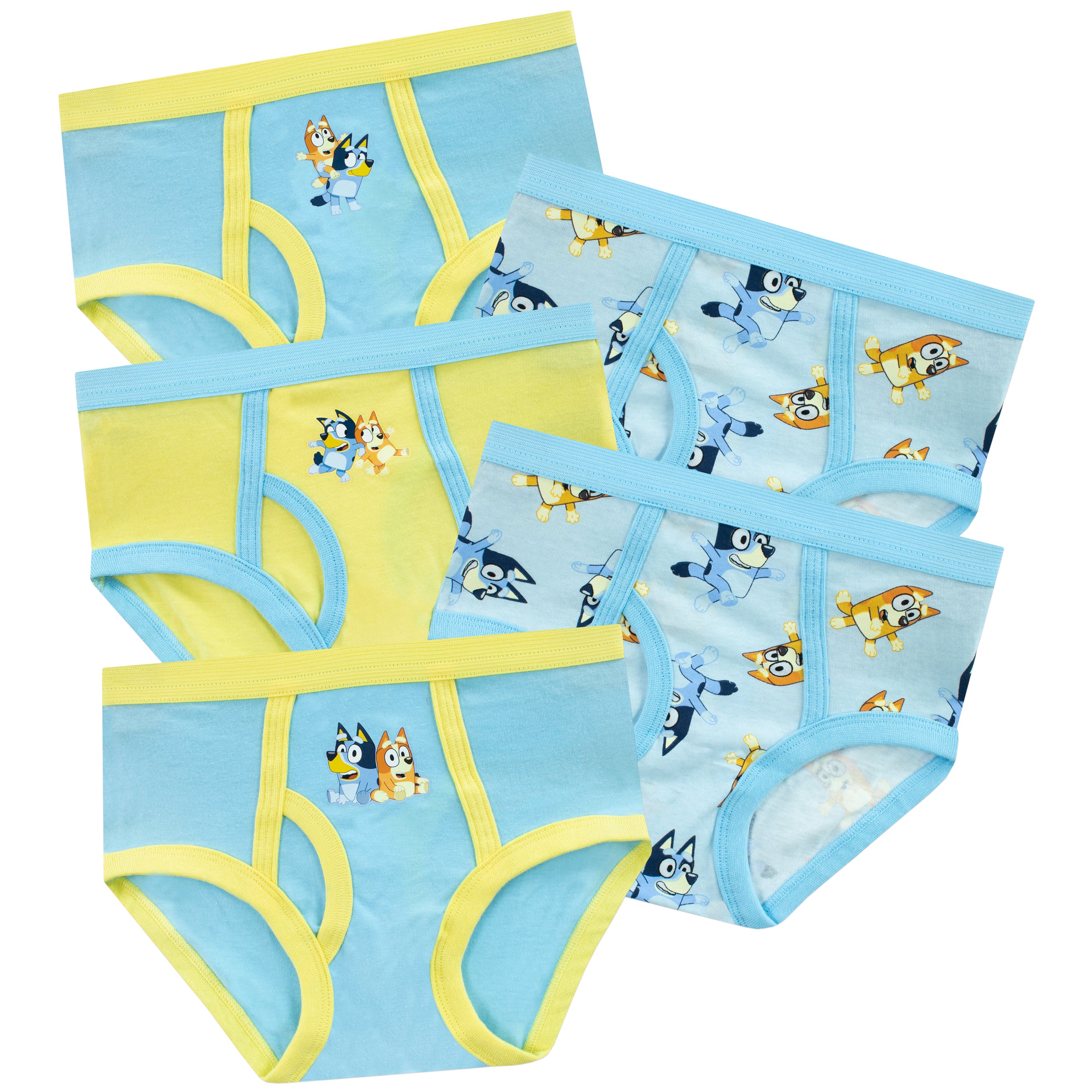 Bluey Character Print Briefs 5 Pack, Kids
