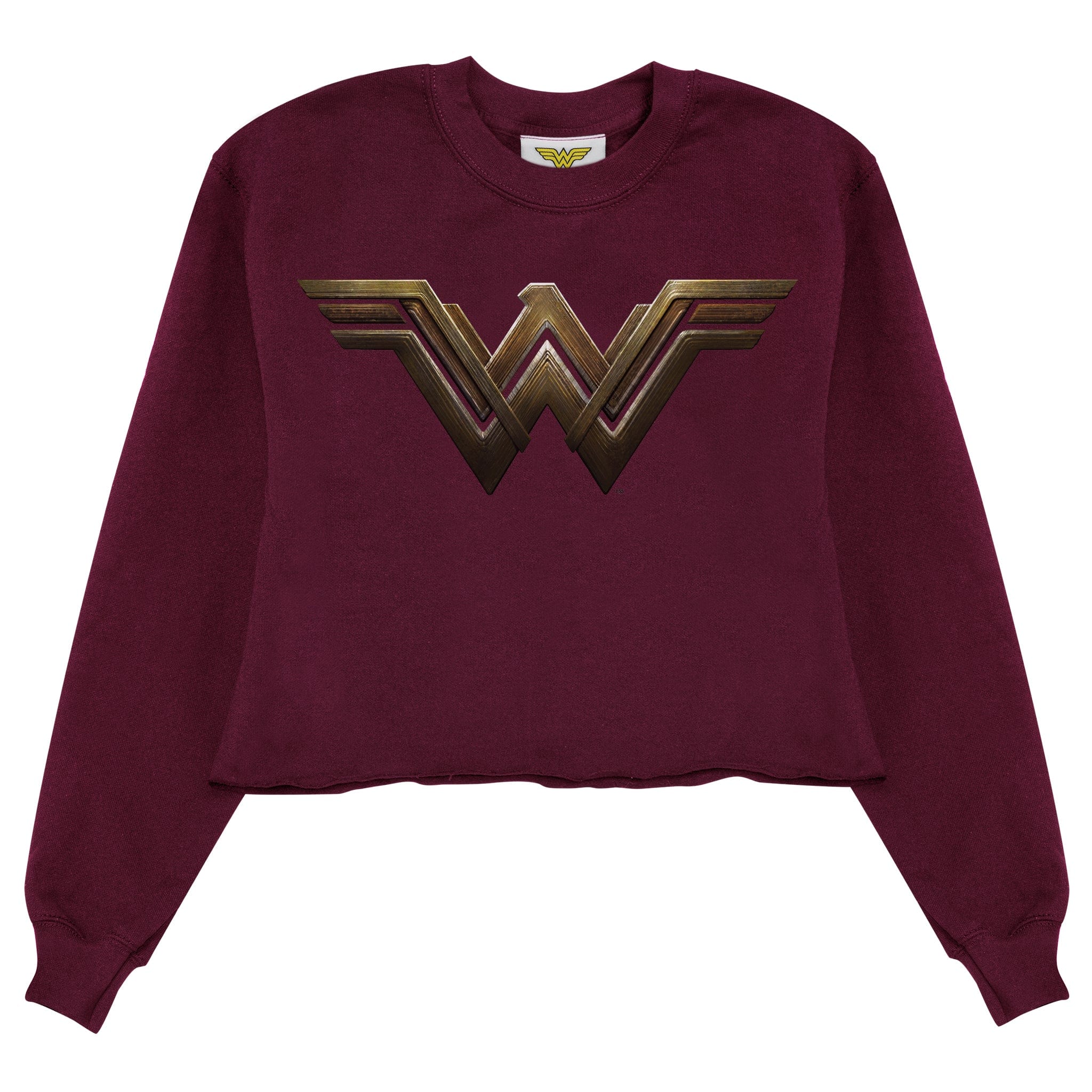 Ladies DC Comics Wonder Woman Cropped Sweatshirt