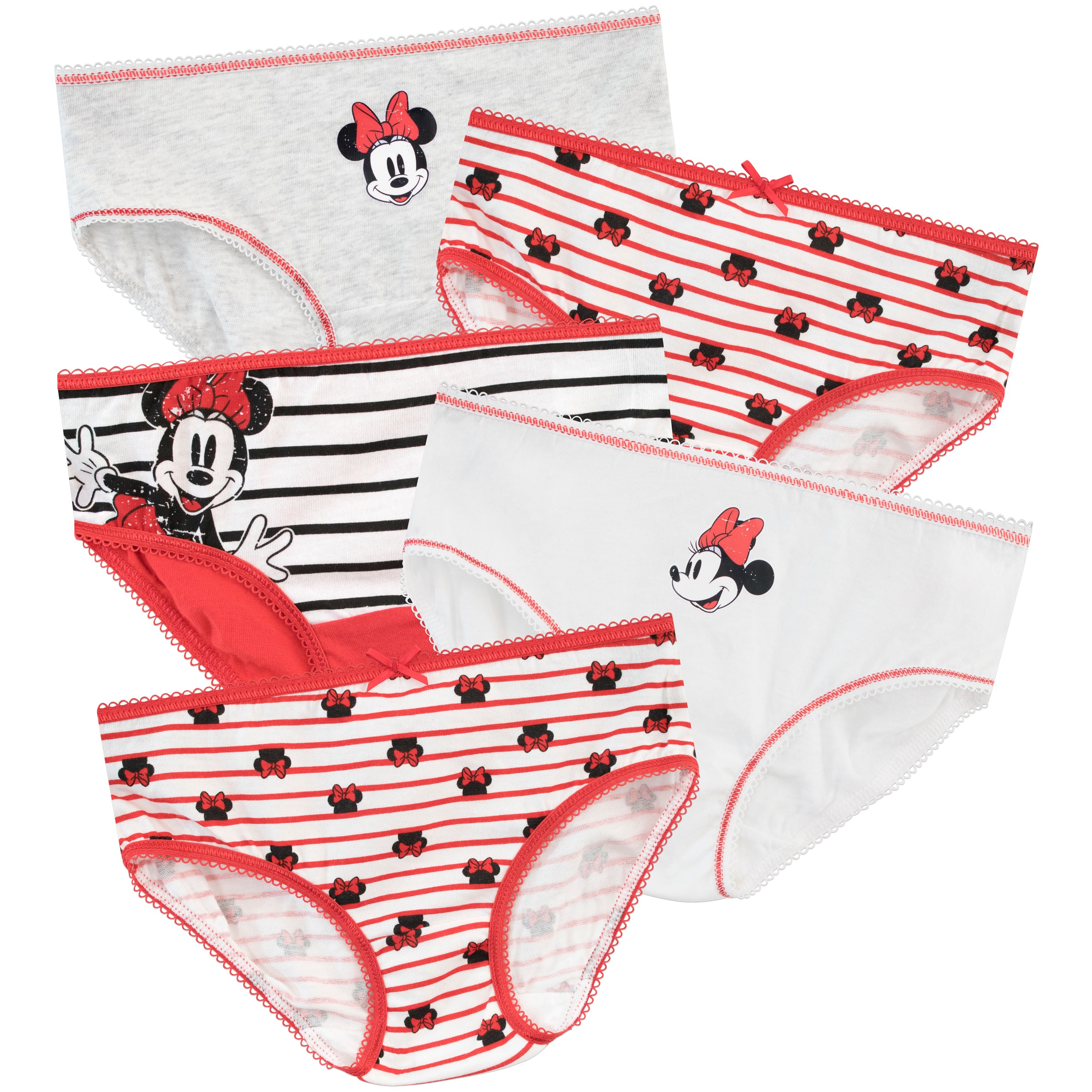 Minnie Mouse Briefs Girls Disney Minnie Mouse Underwear Brief 5 In