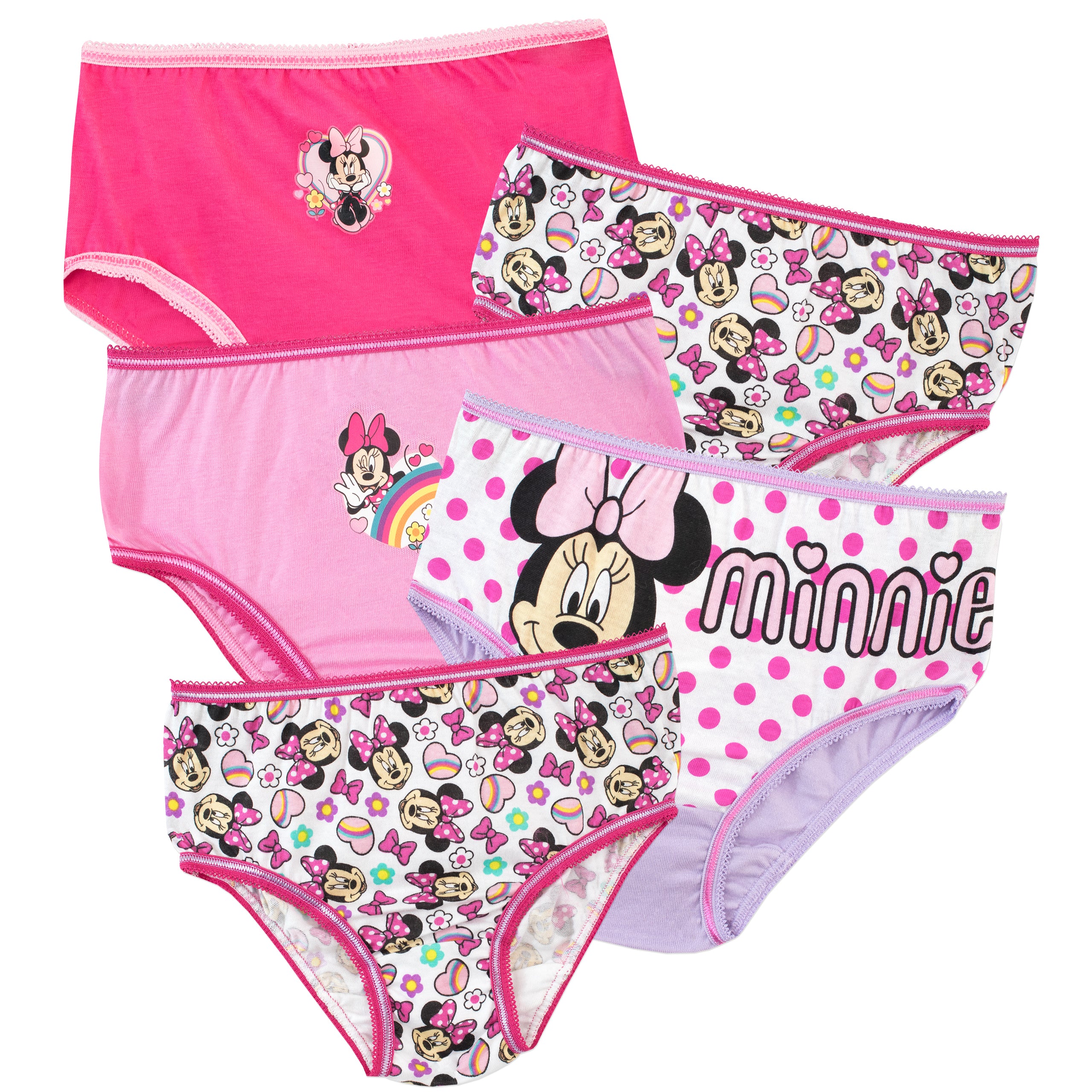 Textiel Trade Minnie Mouse Toddler Girl's Briefs (4 Pack)
