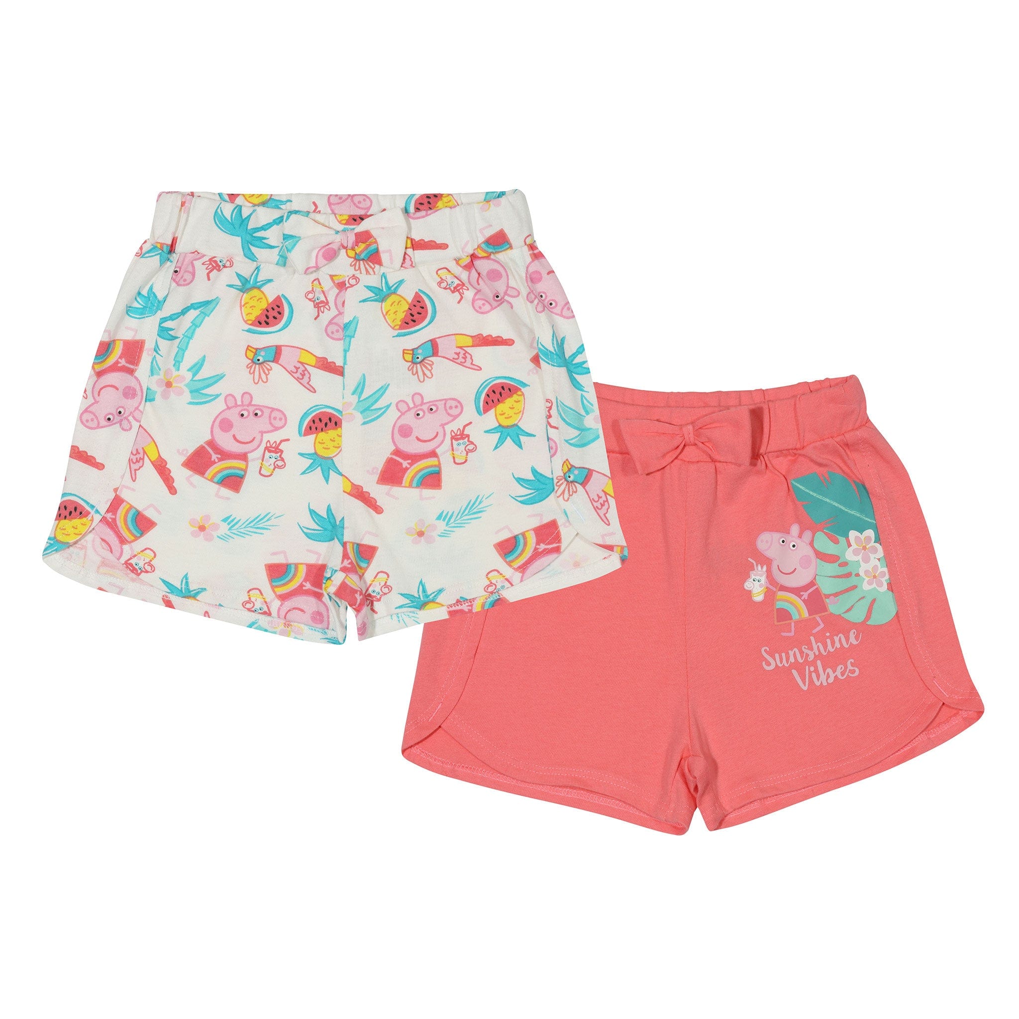 Peppa Pig Two Pack Shorts, Kids Clothing