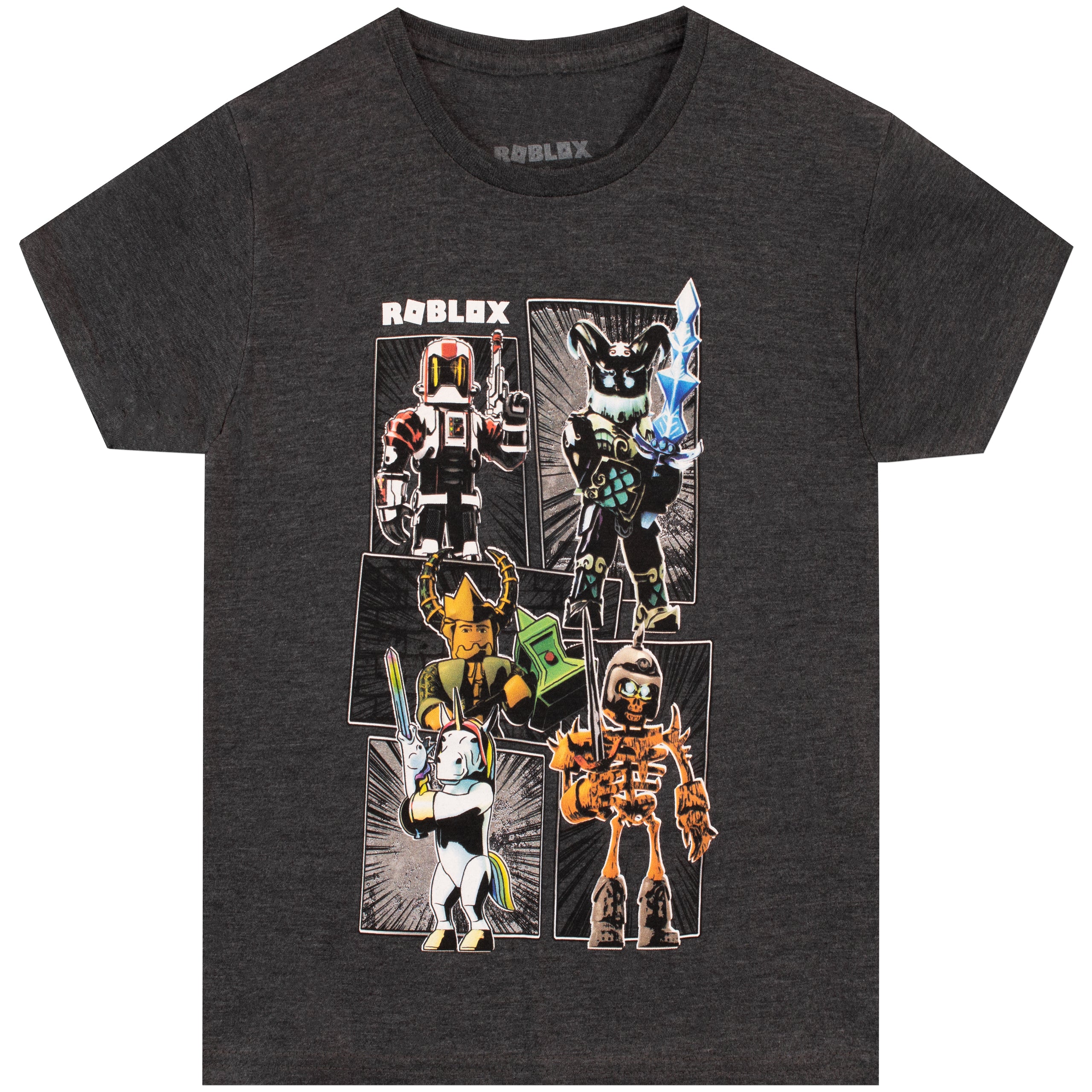 Roblox Characters In Space Kid's Black T-Shirt Short Sleeve Gamer's Te —  Vanilla Underground