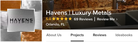Review Havens Luxury Metals on Houzz