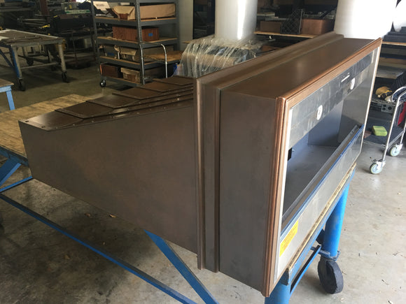 copper range hood insert