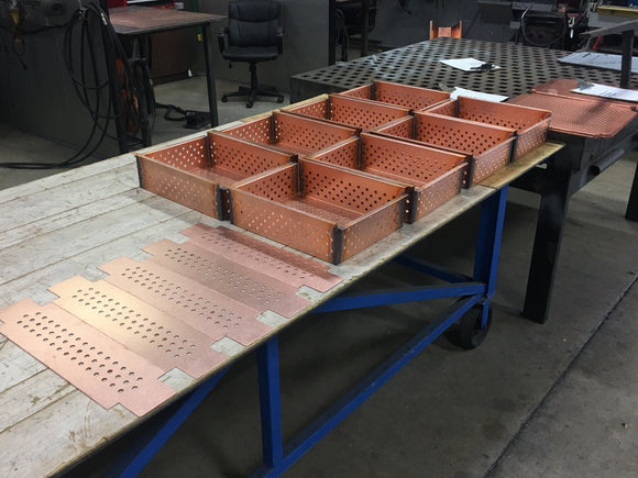 custom copper basket strainers