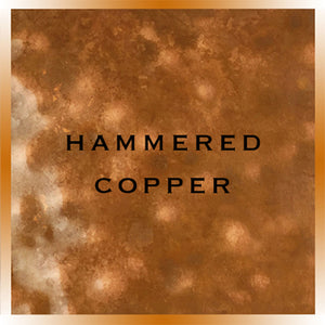 Hammered copper finish